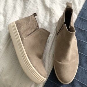 High Top Suede Sneakers